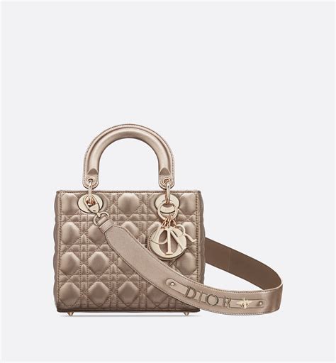 lady dior gold metallic|lady dior bag.